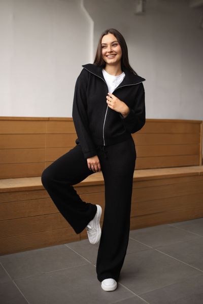 Костюм вʼязаний Ameli чорний XS-S 930388 фото